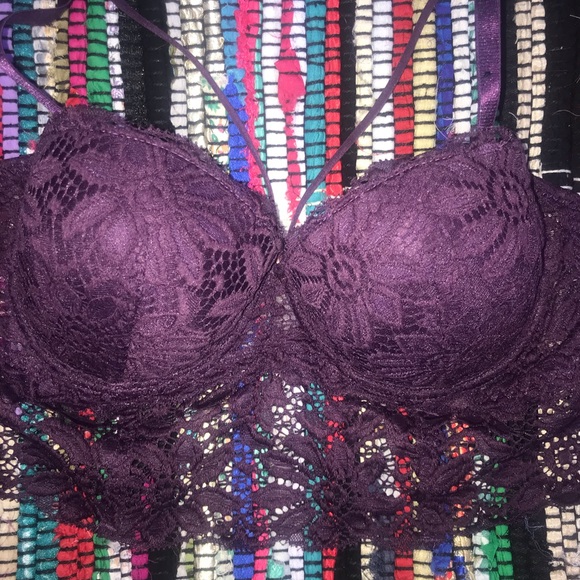 Body Frosting Purple lace halter bra - Picture 2 of 6